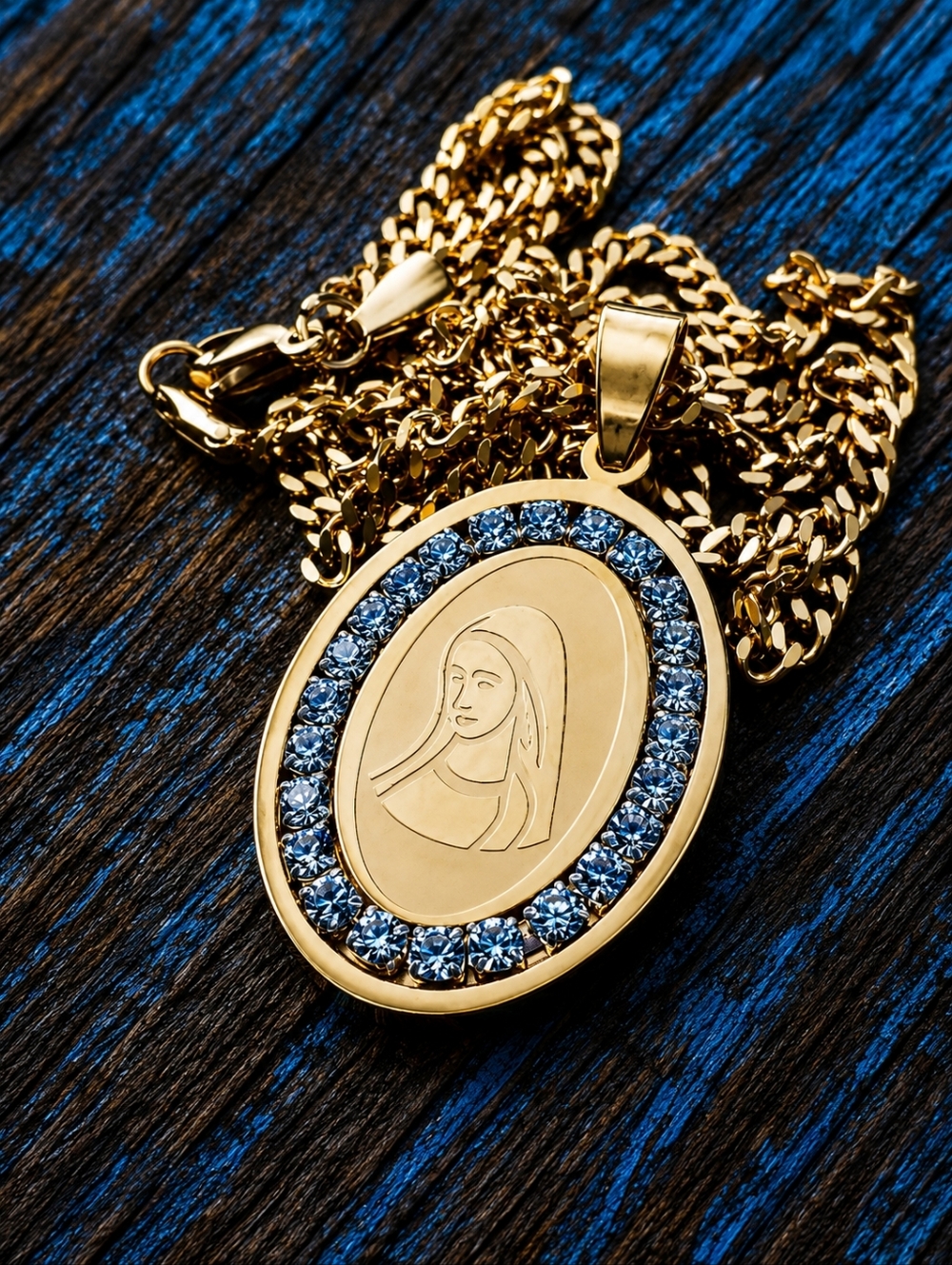 Stainless Steel St Mary Necklace